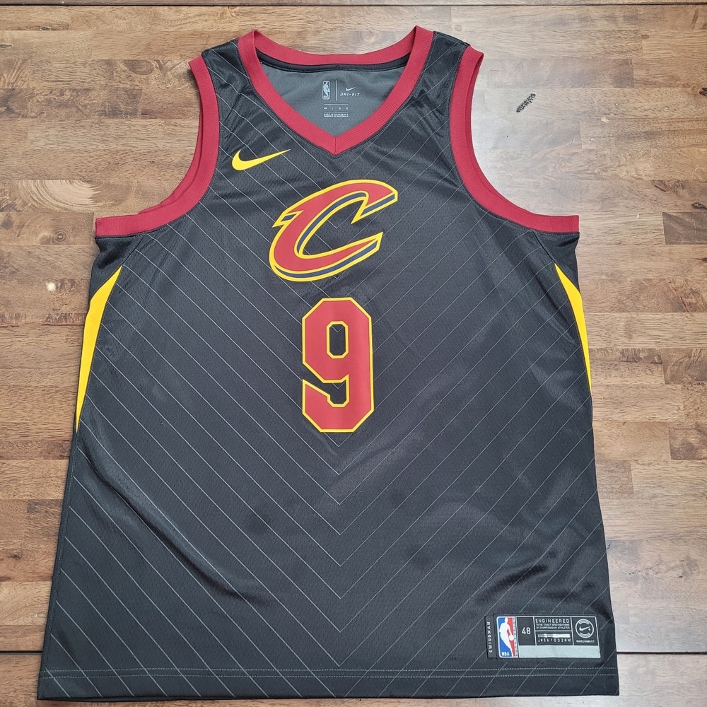 Cleveland Cavaliers #9 Dwayne Wade Nike Dri-Fit Swingman Jersey Men's Size 48/L